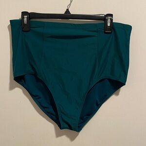 Old Navy Teal High-Waist Bikini Bottoms